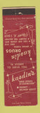 Matchbook Cover - Kasdin's dRug Stores FL Chain WEAR