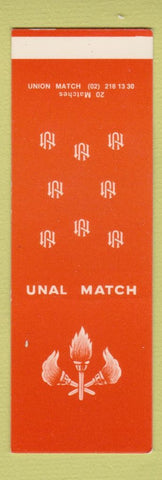 Matchbook Cover - Union Match UNAL SAMPLE