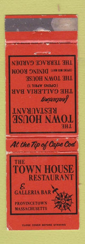 Matchbook Cover - Town House Restaurant Provincetown MA WEAR