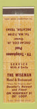 Matchbook Cover - The Wiseman Motel Restaurant Decatur TX