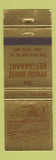 Matchbook Cover - Spring House Restaurant Cedar Springs IA