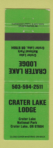 Matchbook Cover - Crater Lake Lodge OR