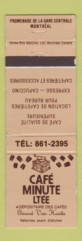Matchbook Cover - Cafe Minute Montreal QC WEAR