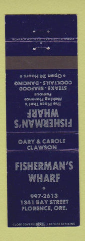 Matchbook Cover - Fisherman's Wharf Florence OR