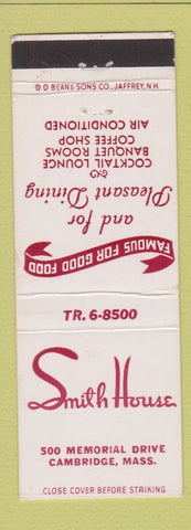 Matchbook Cover - Smith House Cambridge MA DD Bean