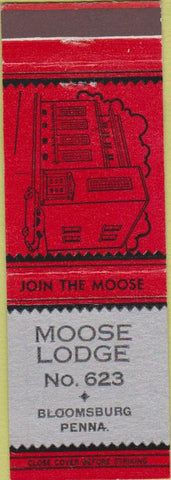 Matchbook Cover - Matchbook Cover Moose Lodge Bloomsburg PA