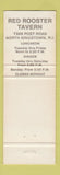 Matchbook Cover - Red Rooster Tavern North Kingstown RI