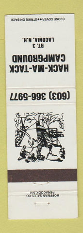 Matchbook Cover - Hack Ma Tack Camping Laconia NH