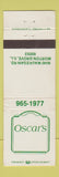Matchbook Cover - Oscar's Morton Grove IL WEAR