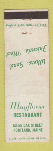 Matchbook Cover - Mayflower Restaurant Portland ME