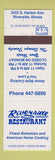 Matchbook Cover - Riverside Family Restaurant Riverside IL
