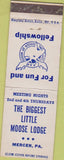 Matchbook Cover - Matchbook Cover Moose Lodge Mercer PA