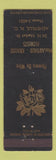 Matchbook Cover - MacARthur Krause Flowers Asheville NC