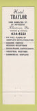 Matchbook Cover - Hotel Traylor Allentown PA Pennsylvania Dutch