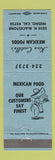 Matchbook Cover - Kino Castillo's Mexican Food Fresno CA