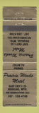 Matchbook Cover - Prairie Winds Motel Douglas WY