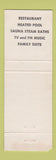 Matchbook Cover - Derrick Motel Mount Gilead OH WORN