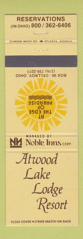 Matchbook Cover - Atwood Lake Lodge Resort Dellroy OH
