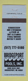 Matchbook Cover - Bridgeport Pools Bridgeport MI
