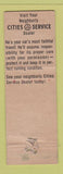 Matchbook Cover - Cities oil gas PA Independent Oil Pennsylvania WEAR