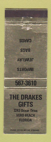 Matchbook Cover - Drakes Gifts Vero Beach FL WEAR