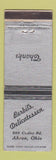 Matchbook Cover - Berbil's Deli Akron OH WEAR