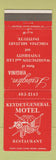 Matchbook Cover - Keydet General Motel Restaurant Lexington VA
