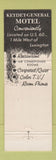 Matchbook Cover - Keydet General Motel Restaurant Lexington VA