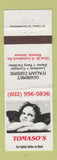 Matchbook Cover - Tomaso's Italian Restaurant Phoenix AZ