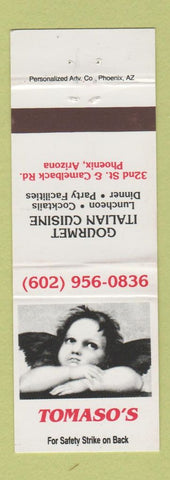 Matchbook Cover - Tomaso's Italian Restaurant Phoenix AZ