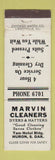 Matchbook Cover - Marvin Cleaners Huron SD WEAR