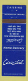 Matchbook Cover - Coastal Restaurant New York City