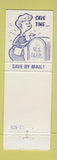 Matchbook Cover - Pentucket Five Cents Bank Haverhill MA