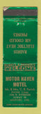 Matchbook Cover - Motor Haven Motel Medford OR WORN