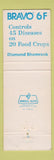 Matchbook Cover - Diamond Shamrock Bravo 6F Disease Control