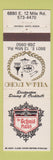 Matchbook Cover - Schmid Haus Villa D'Oro Detroit MI