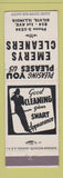 Matchbook Cover - Emerys Cleaners Silvis IL