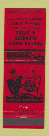 Matchbook Cover - Morton Grove Cleaners Dyers Morton Grove IL