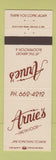 Matchbook Cover - Arnie's Restaurant Bloomington IL