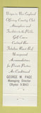 Matchbook Cover - Colonial Restaurant Lynnfield MA DD Bean