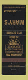 Matchbook Cover - Mary's Sundance Cattle Company Houston TX
