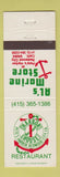 Matchbook Cover - Al's Marine Store Redwood City CA Harbor House Restaurant