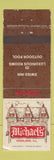Matchbook Cover - Michael's Highland IL Swiss Inn WEAR
