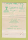 Matchbook Cover - S Soski Piroeff Malvern PA fast food equipment 40 Strike