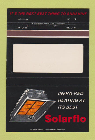 Matchbook Cover - Solarflo Heat Bedford Heights OH 40 Strike