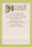 Matchbook Cover - Hyeholde Restaurant Pittsburgh PA 40 Strike