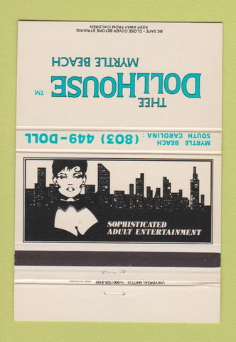 Matchbook Cover - Doll House Strip Club girlie CHAIN 40 Strike
