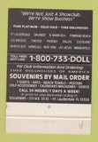 Matchbook Cover - Doll House Strip Club girlie CHAIN 40 Strike