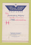 Matchbook Cover - Hamilton Watches Van Cott Jewelry Binghamton NY 40 Strike