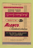 Matchbook Cover - North Memphis Lumber TN Alenco Windows 40 Strike
